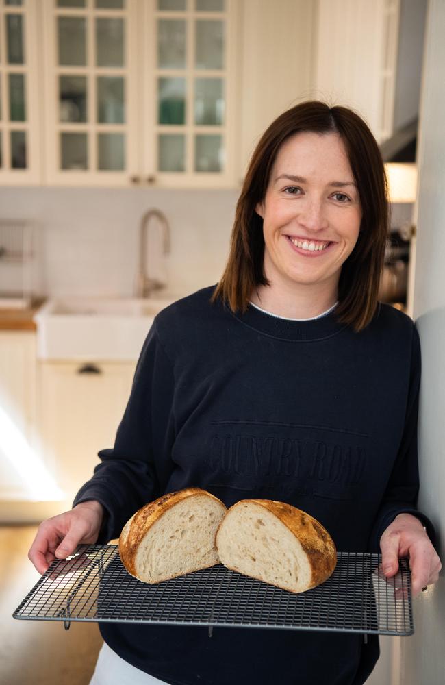 Phoebe Bullen said baking bread brought back pleasant memories of her childhood. Picture: Jason Edwards