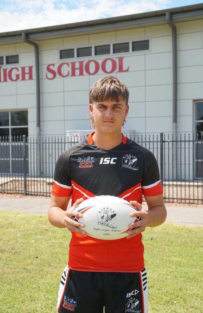 Heath Bethel from Kirwan State High School's rugby league program.