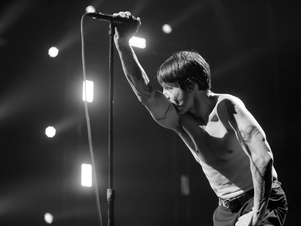 Red Hot Chili Peppers kick off their Australian tour at Hobart's Derwent Entertainment Centre. Picture: PATRICK GEE