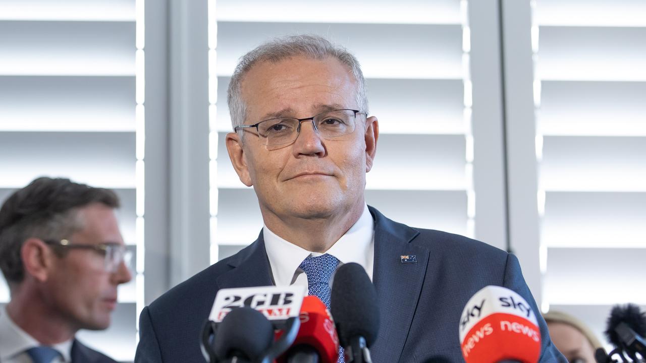 Prime Minister Scott Morrison said on Tuesday he was proud to endorse a Liberal candidate like Ms Deves, as she did not “run with the pack”. Picture: Jason Edwards