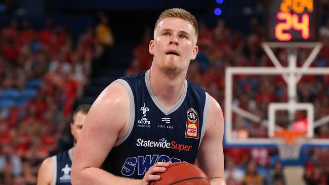 RedCity Roar and new Brisbane Bullets signing Harry Froling. Picture: Paul Kane/Getty Images