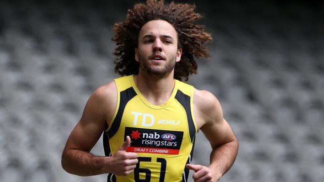 Griffin Logue has already impressed the Dockers. Picture: Mark Dadswell