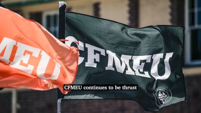 Drama for the Queensland CFMEU