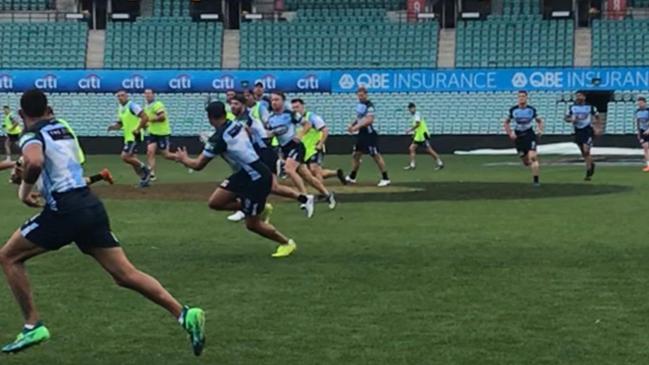 NSW Blues moving against the Cabramatta team (high visual vests). Picture: Chandrakant Pandit
