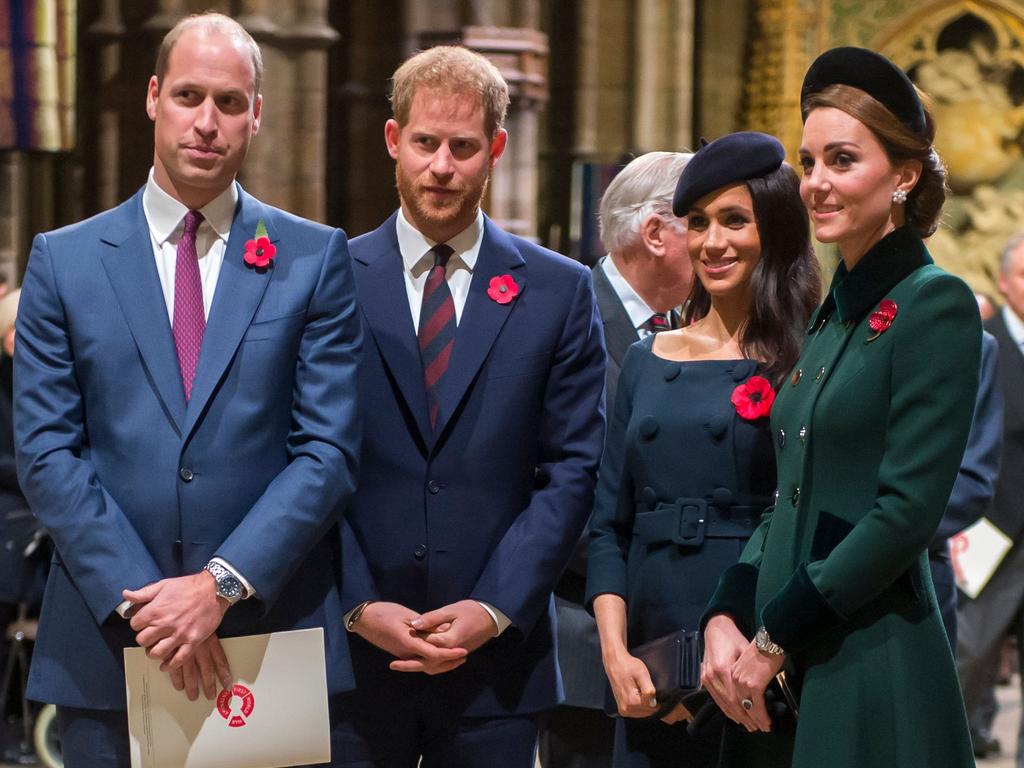 Things are said to be a bit tense among the royal foursome. Picture: AFP