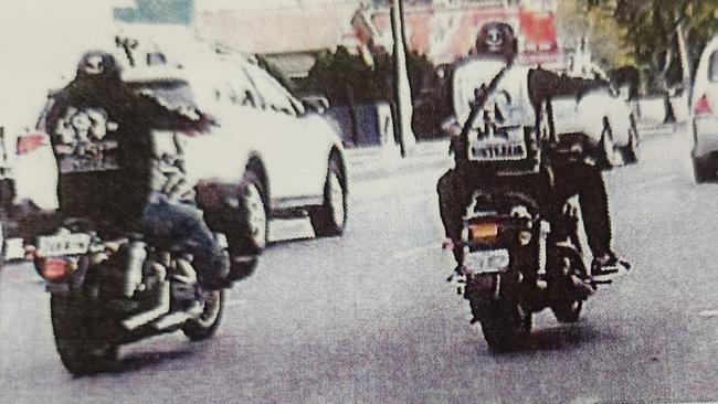 Finks bikies on motorcycles. Picture: Courts SA