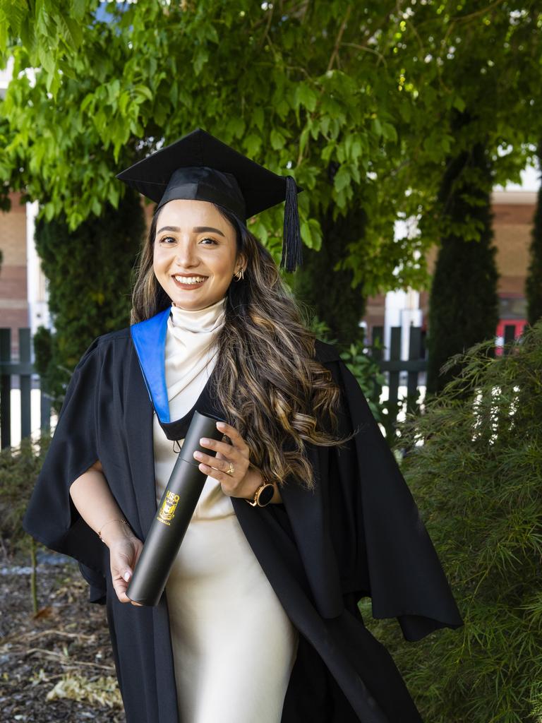 Bachelor of Nursing graduate Ramisha Hamal at the UniSQ graduation ceremony at Empire Theatres, Wednesday, December 14, 2022.