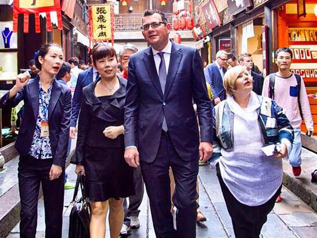 Daniel Andrews pictured on a previous China trip. Picture: Instagram