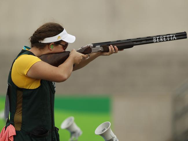 Catherine Skinner in action. Picture: AP