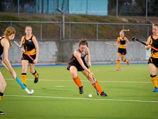 Meteors Kellie Pagel.Womans A1 hockey grand final - Gladstone Meteors vs Rockhampton Souths. Picture: Mike Richards GLA180818HOCW