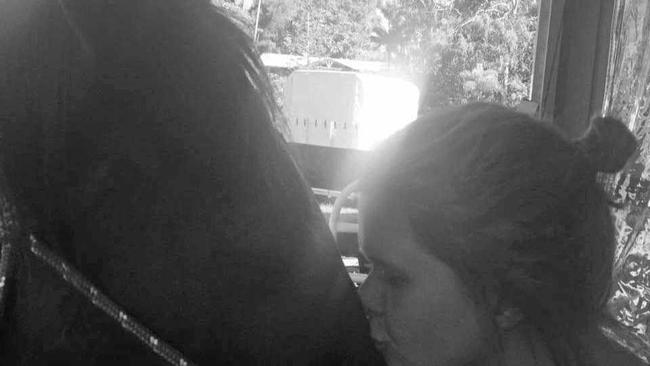 Mikala Burns with her horse Jacko. Picture: Contributed