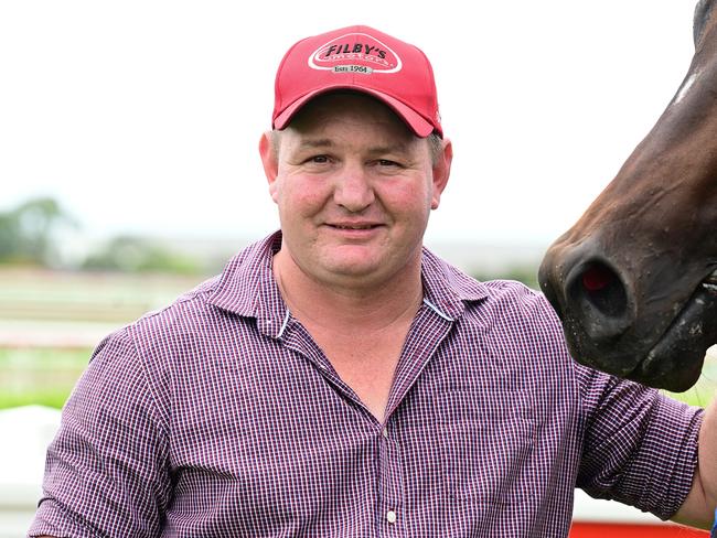 Rockhampton trainer Clinton Taylor tastes success with Astapor at Doomben. Picture: Grant Peters - Trackside Photography