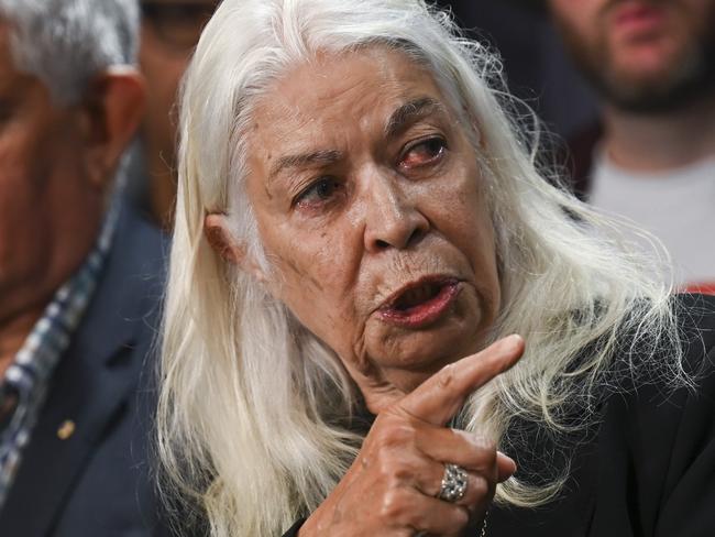 CANBERRA, AUSTRALIA - MARCH 23: Prof. Marcia Langton and members of the Referendum Working Group hold a press conference at Parliament house in Canberra. Picture: NCA NewsWire / Martin Ollman