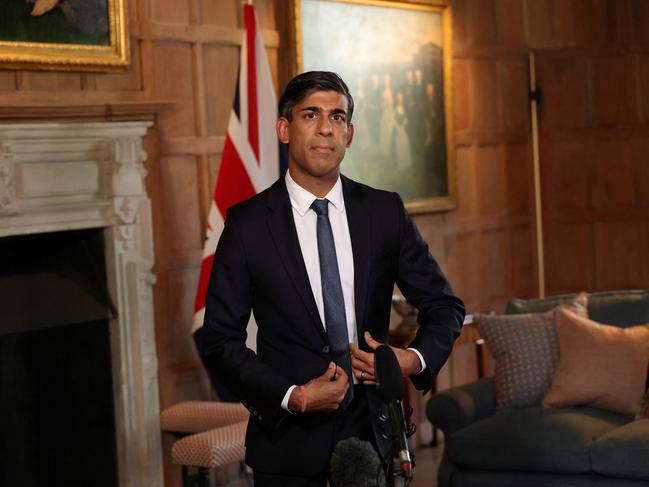 Leadership.... Britain's Prime Minister Rishi Sunak. Picture: Getty