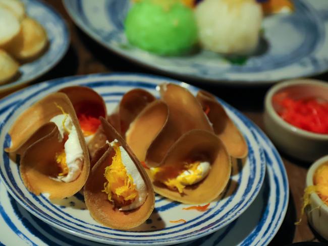 Chat Thai’s Khanom Buang (crispy pancakes). Picture: Jenifer Jagielski