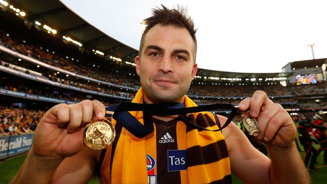 Hawthorn’s Brian Lake at the 2013 AFL Grand Final. Picture: Michael Willson/AFL Media.