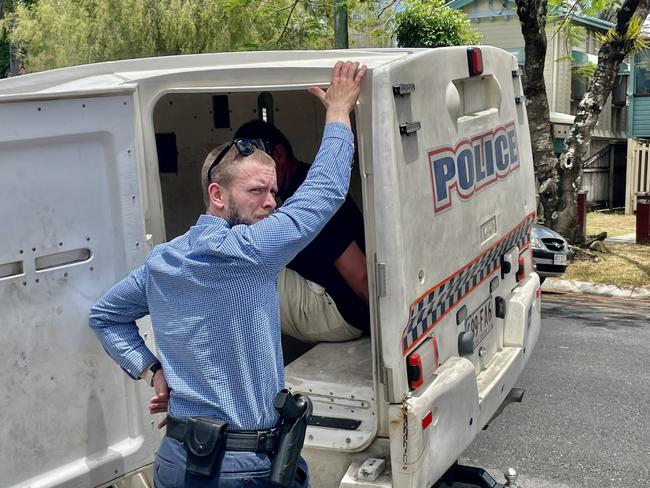 A man has been arrested in Parramatta Park after allegedly fleeing from a stolen car that was involved in an earlier robbery. Picture : Peter Carruthers