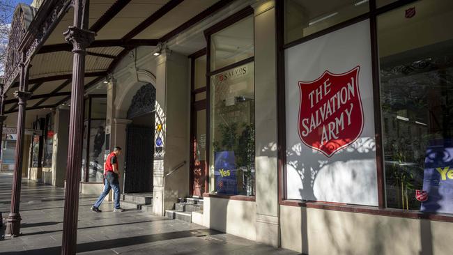 The Salvation Army headquarters on Bourke St is one of several sites being considered.