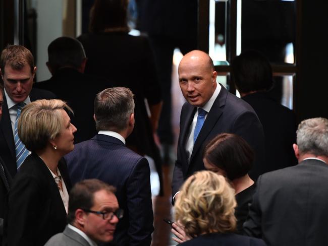 Labor challenged Peter Dutton again over his childcare centres, which receive government subsidies. Picture: AAP Image/Mick Tsikas