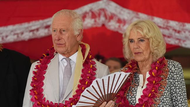 The royals at the Siumu Village on October 26, 2024 in Apia, Samoa. Picture: Aaron Chown – Pool/Getty Images