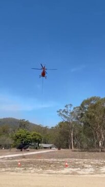 Watsonville water bomber in action on the Tablelands