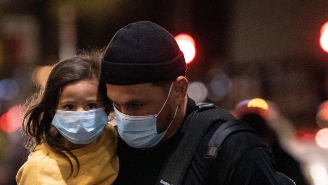 SYDNEY, AUSTRALIA - July 30: Sonny Bill Williams arriving at the Meriton on Pitt Street with his family where they will be quarantining after arriving from the UK. (Photo by James Gourley/The Daily Telegraph)