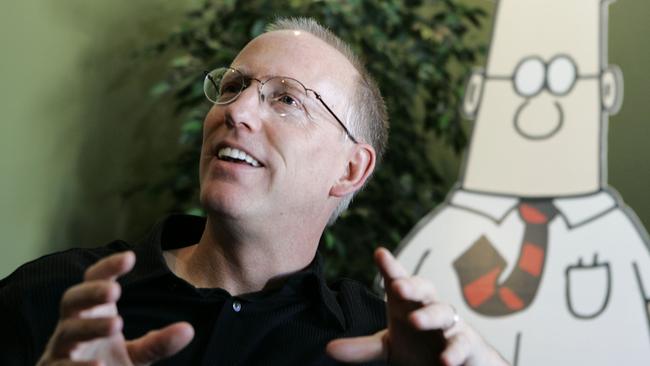 Dilbert creator Scott Adams has slammed the media. Picture: Marcio Jose Sanchez