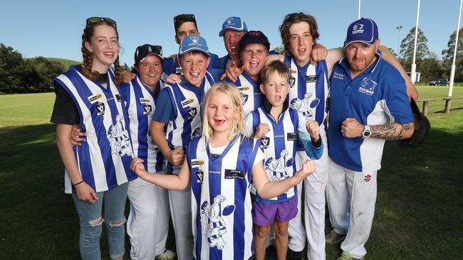 Buchan players and their families are pumped about the AFL grant. Picture: Michael Klein