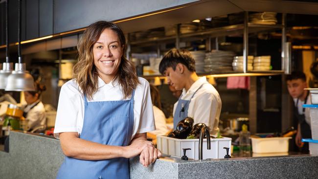 Nomad Melbourne executive chef Jacqui Challinor says staffing shortages ‘won’t get better until we make a shift in this industry’. Picture: Mark Stewart