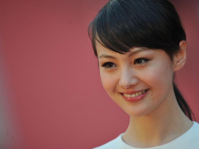 Actor Zheng Shuang has been scrubbed from the internet and has been hit with a tax-evasion fine. Picture: Aaron Tam / AFP