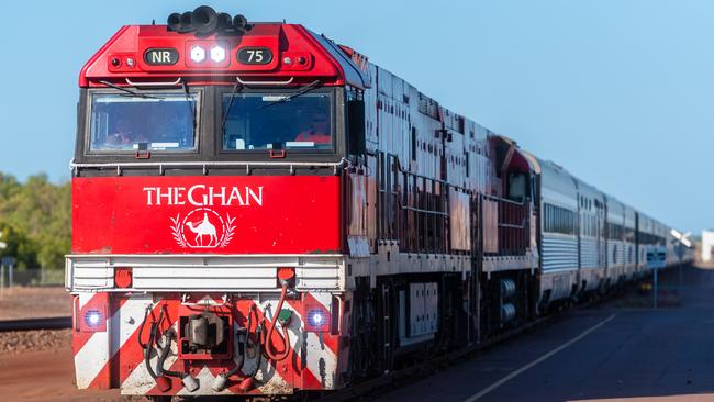 The trip of a lifetime has been cut short for some travellers on The Ghan as Covid-19 restrictions have played havoc with their travel plans. Picture: Che Chorley