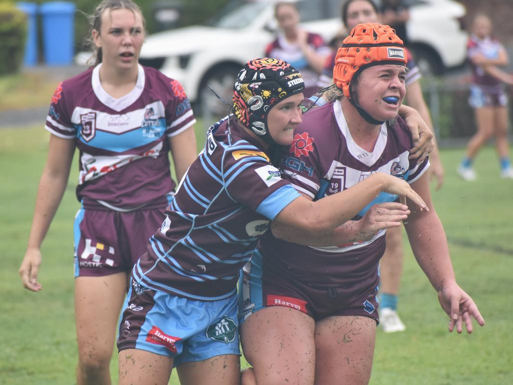 Under-19 girls pre-season trial, CQ Capras versus Mackay Cutters at Rugby Park, Rockhampton, on February 1, 2025.