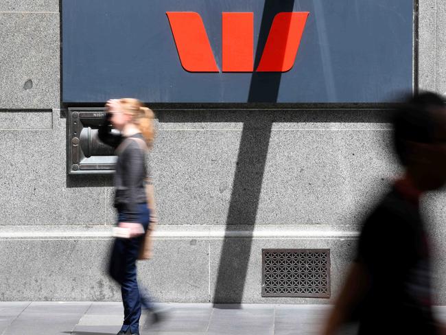 SYDNEY, AUSTRALIA - NCA NewsWire Photos DECEMBER, 11, 2020: General view of signage at a Westpac branch in Sydney. Picture: NCA NewsWire/Bianca De Marchi