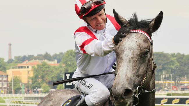 Kerrin McEvoy returns to scale on Classique Legend after winning The Everest.