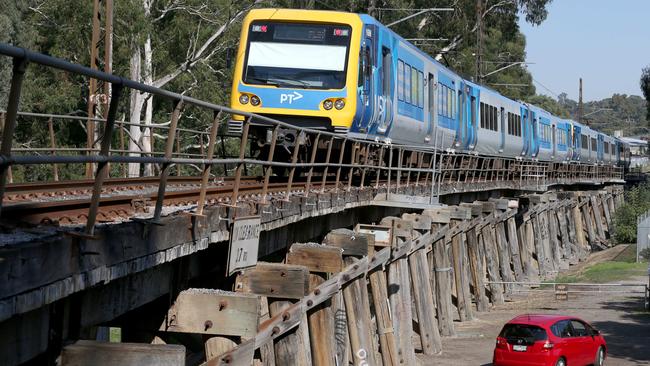 The train might be different, but the bridge is the same. Picture: Mark Wilson