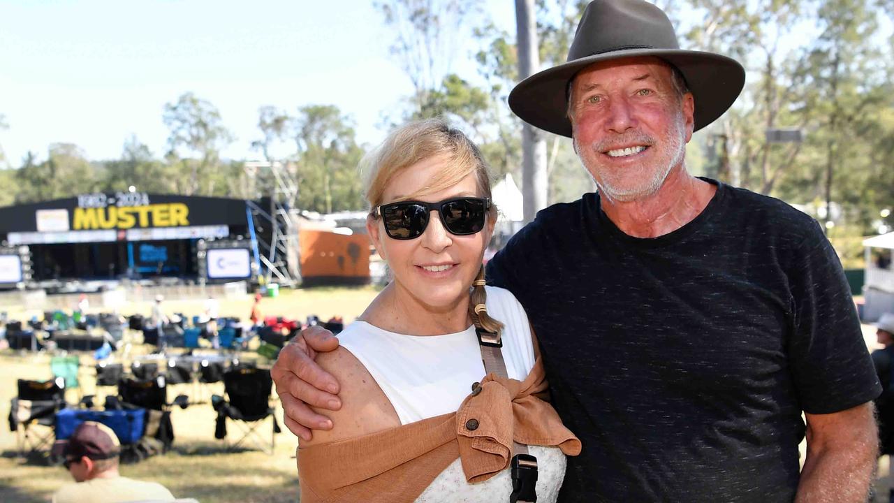 Peter Lee and Pru Rousselot at the Gympie Muster. Picture: Patrick Woods.