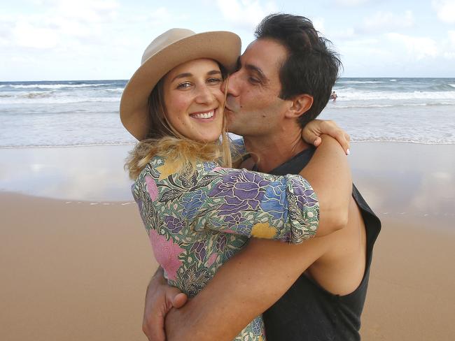 Maddie Rosenthal and Alcino Pereira have recently started dating after living with each other as flatmates. Property portal realestate.com.au has crunched some numbers and found out just how many flatmates fall for each other and how many stay together as a couple after meeting as flatmates. Picture: Bradley Hunter