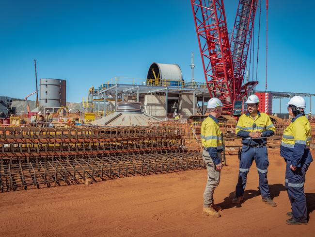 Workers at Liontown Resources' Kathleen Valley project in Western Australia.   Picture: Supplied