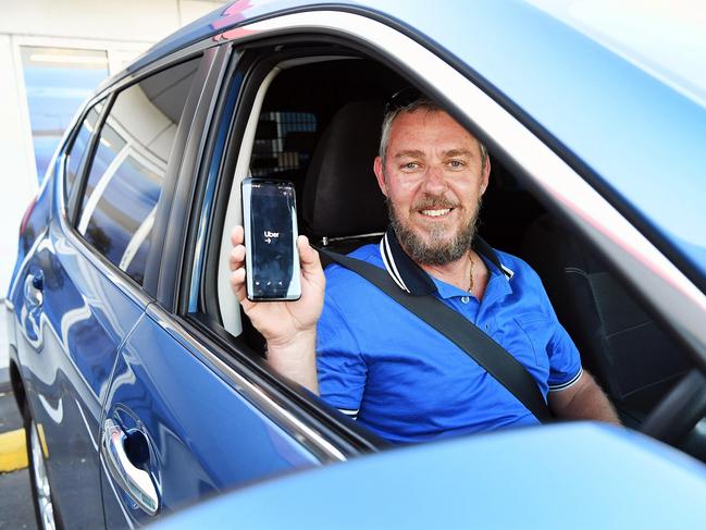 Hervey Bay Uber driver Scott Cabrie.