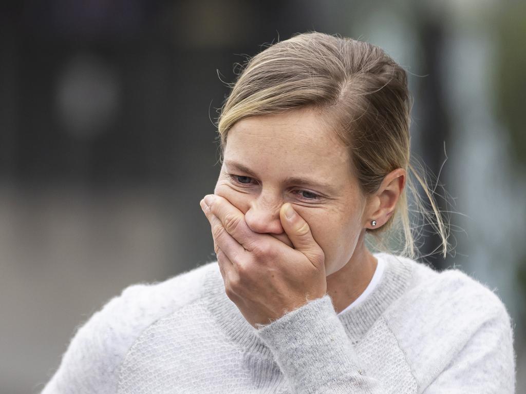 Meg Lanning held back tears when she retired from international cricket last year. Picture: Getty