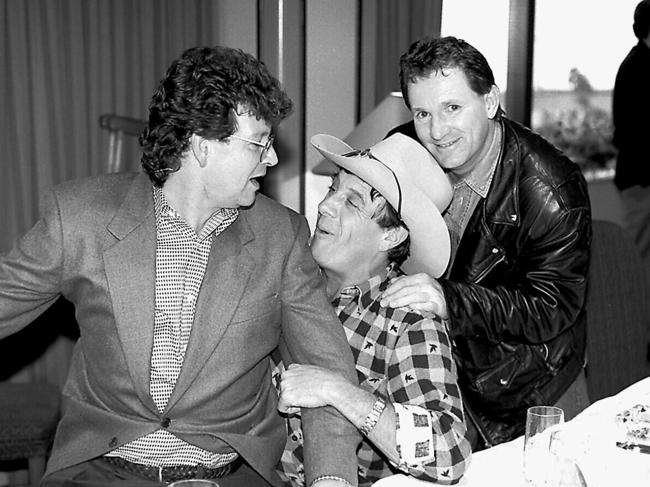 Hey Hey It’s Saturday stars Red Symons, Russell Gilbert and Molly Meldrum in 1994.