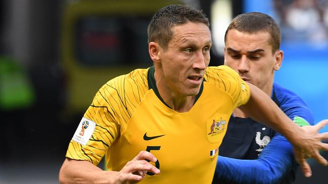 Socceroos veteran Mark Milligan has been re-energised to play on under new coach Graham Arnold. Picture: AAP