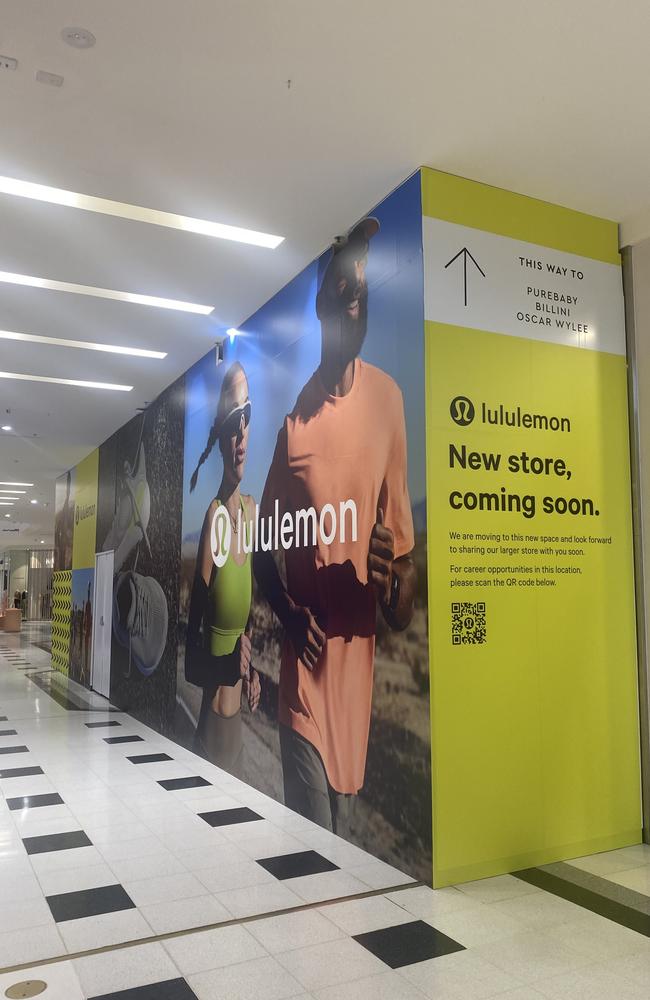 Lululemon signage at Westfield Geelong