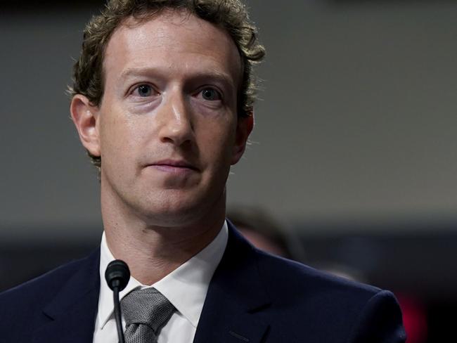 Mark Zuckerberg, chief executive officer of Meta, was quizzed by a Senate Judiciary Committee hearing in Washington, DC, US, about how harmful content may be damaging young people's mental health. Picture: Kent Nishimura/Bloomberg
