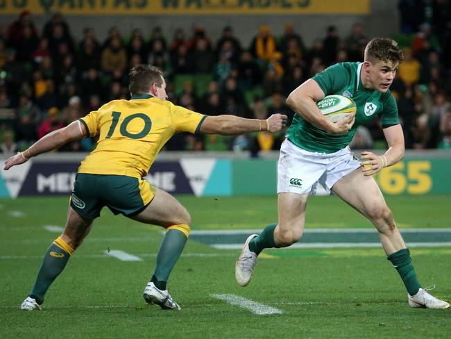 Bernard Foley and Australia couldn’t quite grab hold of Ireland. Picture: AAP