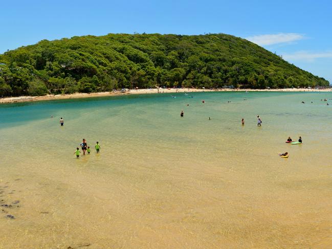 Tallebudgera Creek in Burleigh Heads on the Gold Coast of Queensland, Australia.