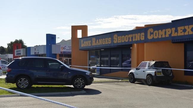 The shooting range in Perth where Dorrough took his life. Picture: WA Police