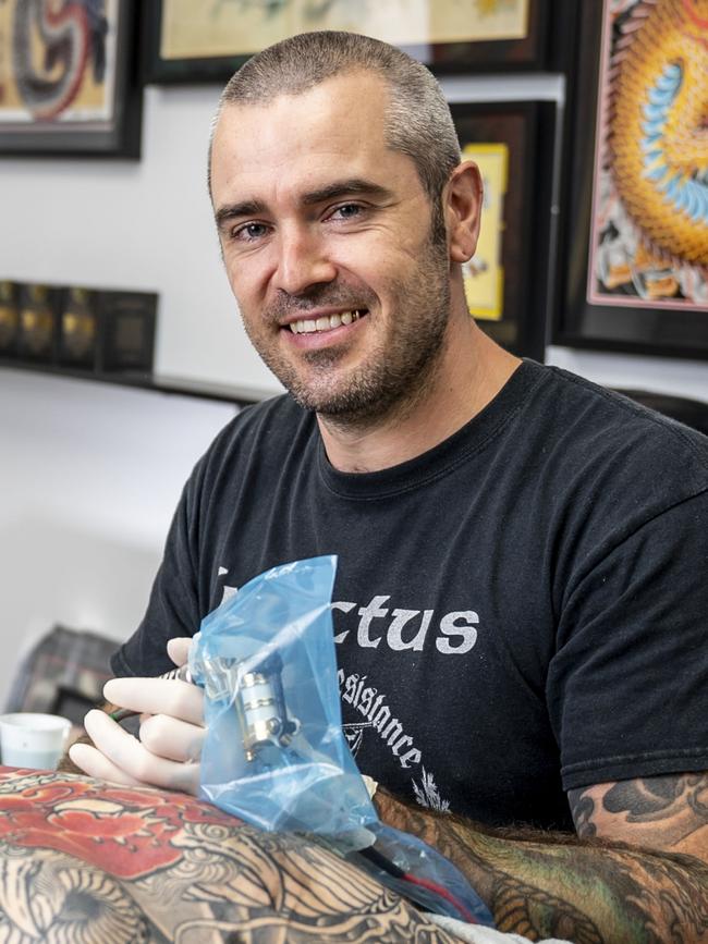 Alex Rusty is an artist/owner at Lighthouse Tattoo.