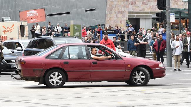 Dimitrious Gargasoulas was shot and arrested in Bourke St Mall on January 20. Picture: Tony Gough