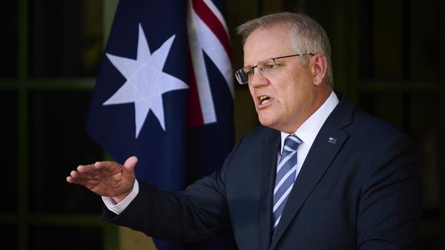 The PM steered Australia through the initial emergency of the pandemic, but stumbled with the vaccine rollout. Picture: Rohan Thomson/Getty Images